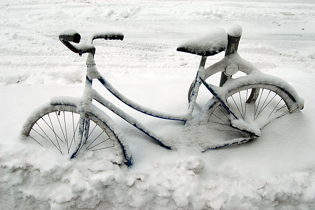 snieg-rower